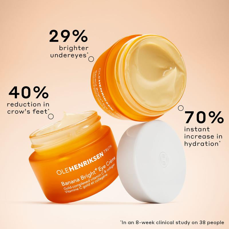 Glossy + Glowing – Pout Preserve Peptide Lip Treatment + Banana Bright+ Eye Crème Duo