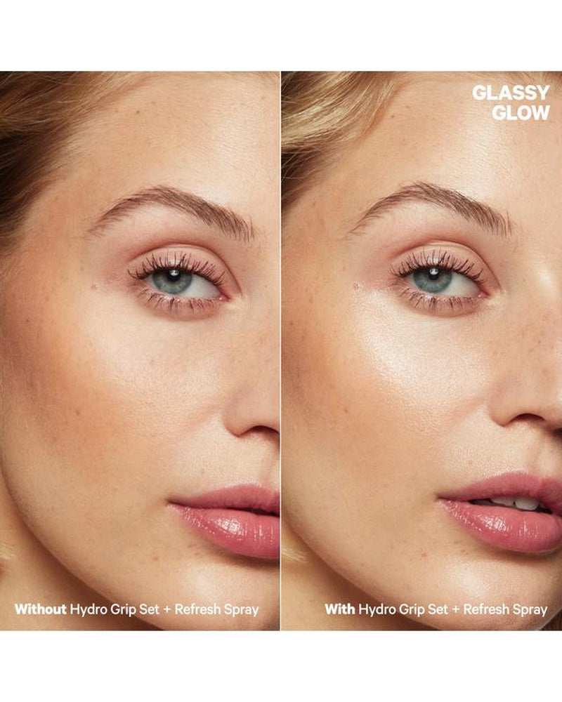 Milk Makeup Hydro Grip Set + Refresh Spray - Hydrates & Sets Makeup for up to 12 Hours - Weightless & Non Sticky - Aloe Scent - Alcohol Free, Vegan & Cruelty Free