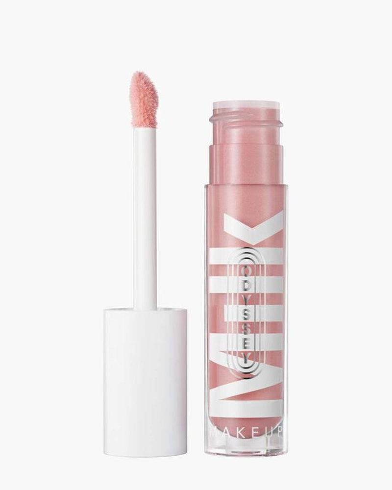 Milk Makeup Odyssey Lip Oil Gloss - 0.2 Oz - High-Shine Lip Gloss for Smoother, Fuller Lips - Long Lasting & Non Sticky - Sweet Vanilla Scent - Vegan Cruelty Free