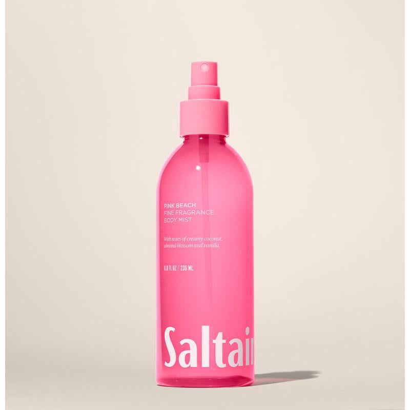 Saltair Pink Beach Body Mist – Hair & Body Fragrance Mist – Coconut, Almond Blossom & Vanilla – 8 Fl Oz