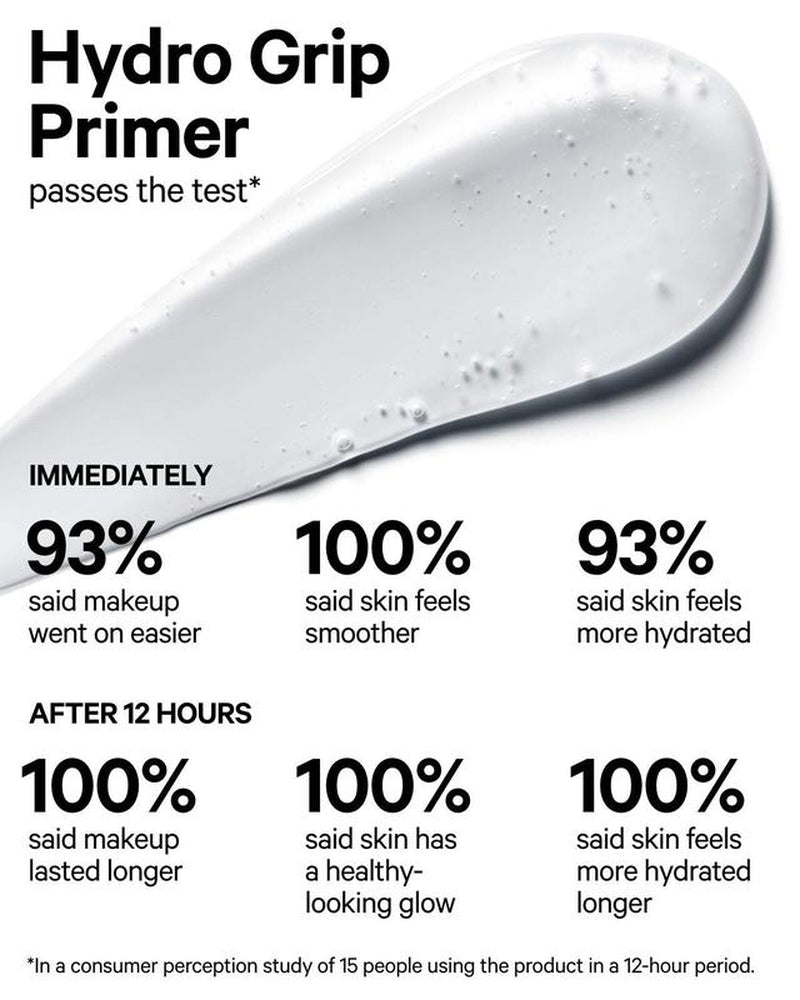 Milk Makeup Hydro Grip Primer - Hydrates & Grips Makeup for up to 12 Hours - Prevents Caking - All Skin Types - Fragrance-Free - Vegan, Cruelty Free