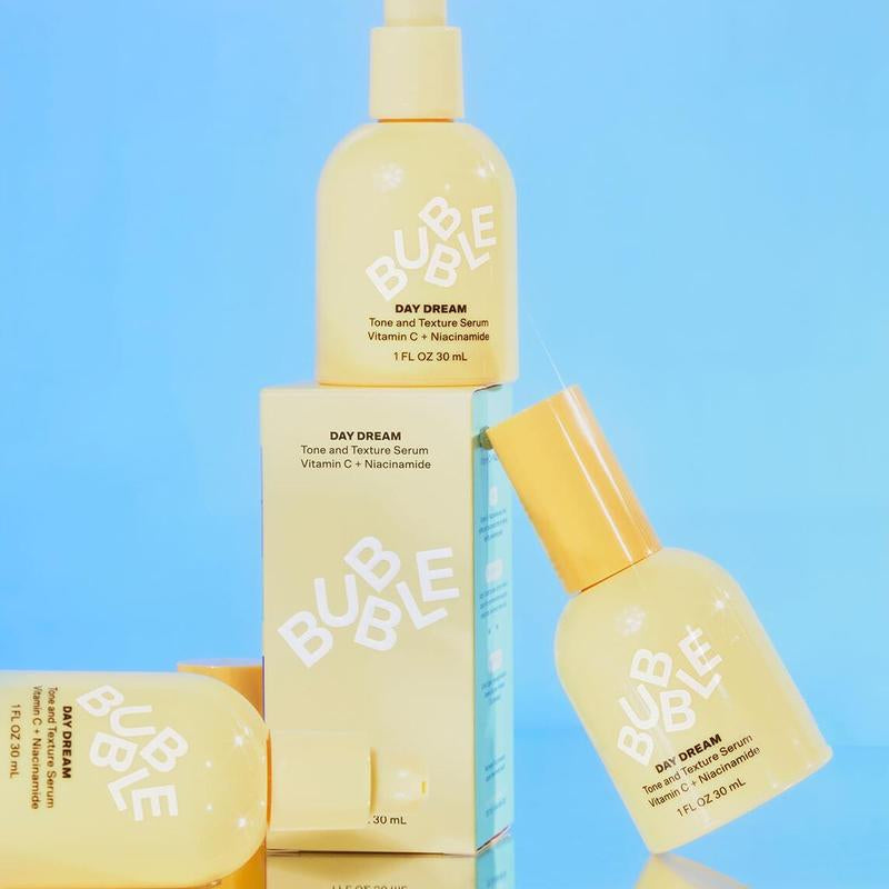 Bubble Skincare Day Dream Tone and Texture Face Serum - Hydrating Vitamin C + Niacinamide Serum That Helps Improve Skin Barrier Repair - Vitamin C Skin Care Suitable for All Skin Types