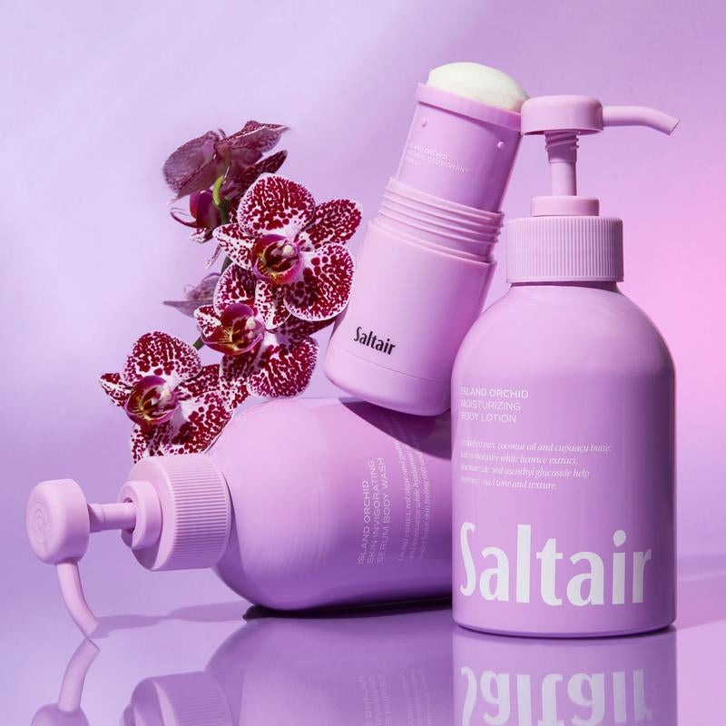 Saltair Island Orchid Body Wash - Skin Invigorating Serum Body Wash - 17 Fl Oz