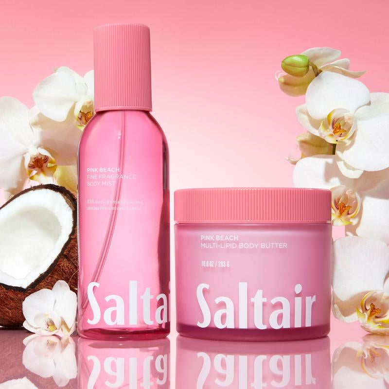Saltair Pink Beach Body Duo - Coconut, Almond Blossom & Vanilla