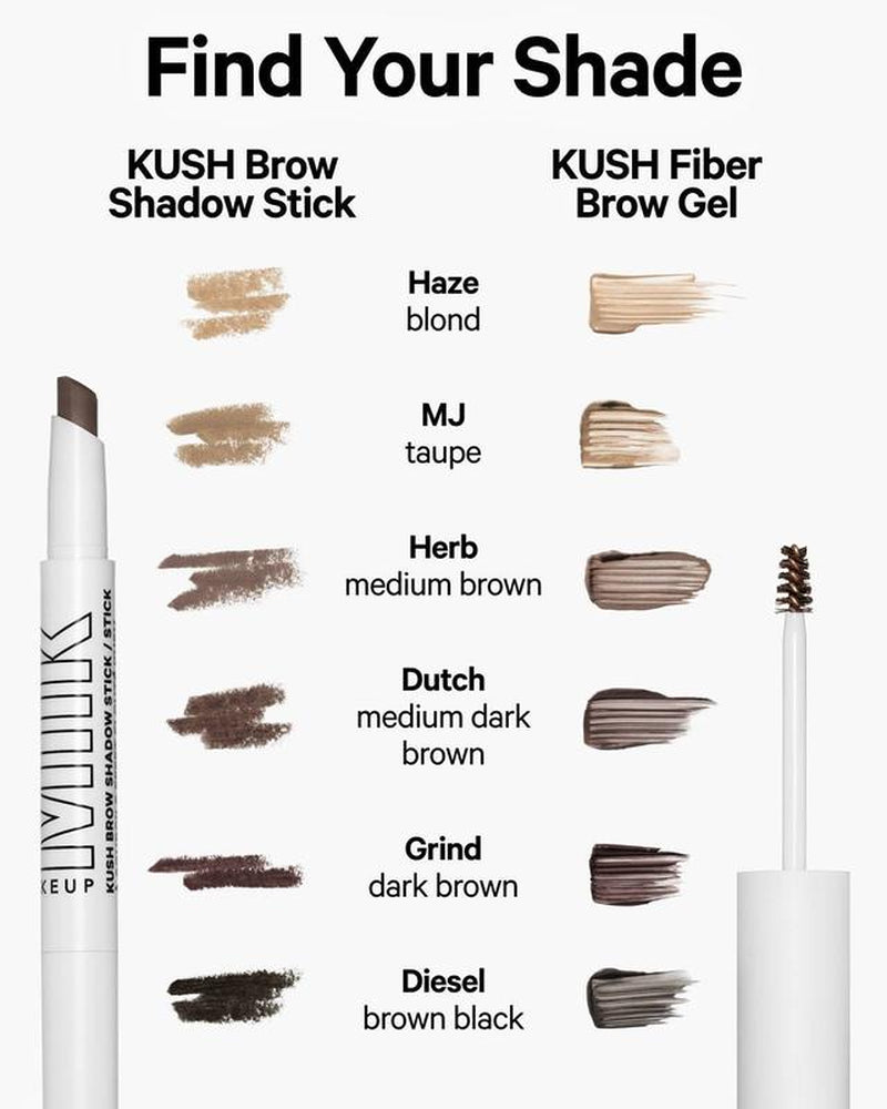 Milk Makeup KUSH Brow Shadow Stick - Buildable, Cream-To-Powder Formula - Soft, Flexible Hold - up to 12-Hour Wear - Vegan, Cruelty Free