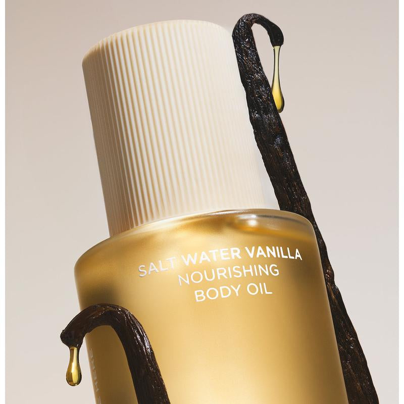 Saltair Salt Water Vanilla Body Oil - Nourishing Oil for Glowing Skin - Vanilla, Creamy Sandalwood & Sea Salt - 4 Fl Oz