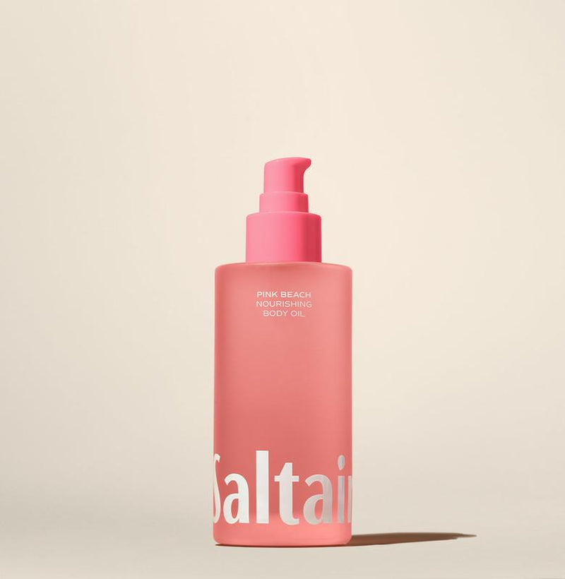Saltair Pink Beach Body Oil - Nourishing Oil for Glowing Skin - Coconut, Almond Blossom & Vanilla - 4 Fl Oz