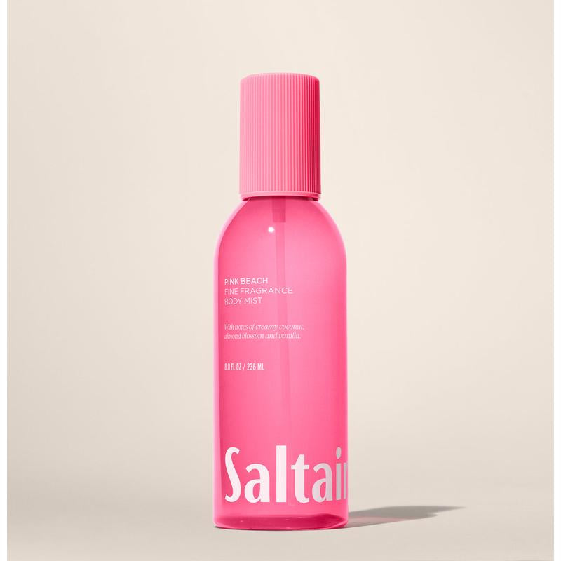 Saltair Pink Beach Body Mist – Hair & Body Fragrance Mist – Coconut, Almond Blossom & Vanilla – 8 Fl Oz