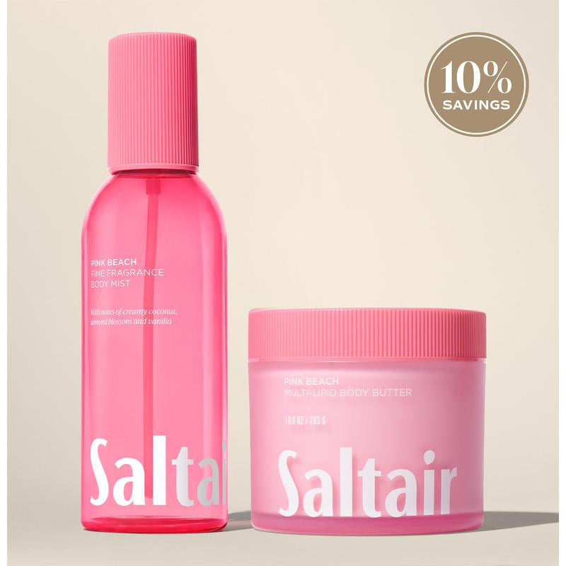 Saltair Pink Beach Body Duo - Coconut, Almond Blossom & Vanilla