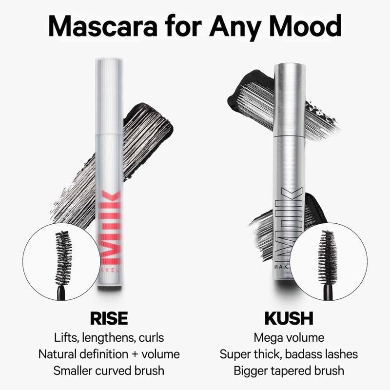 Milk Makeup Mini Rise Lifting + Lengthening Mascara Long-Lasting Curling Volumizing Smudgeproof Cosmetic