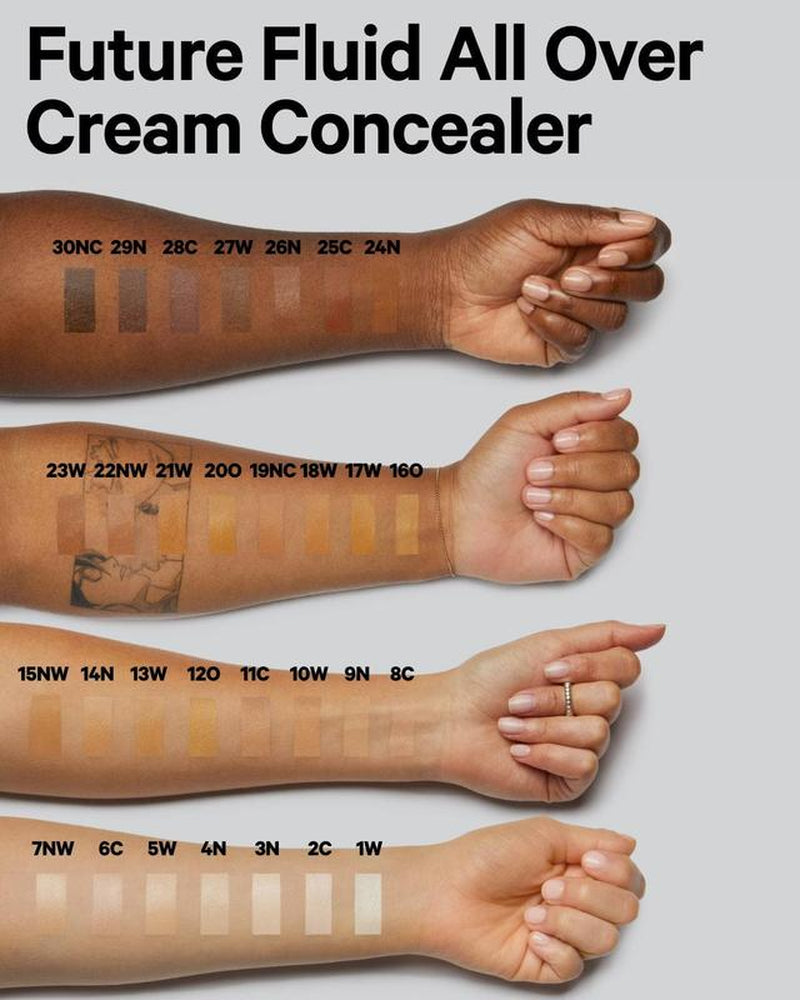 Milk Makeup Future Fluid All over Cream Concealer - 0.28 Fl Oz - Medium-To-Full Coverage - up to 12-Hour Wear - Crease-Proof Finish - Vegan, Cruelty Free