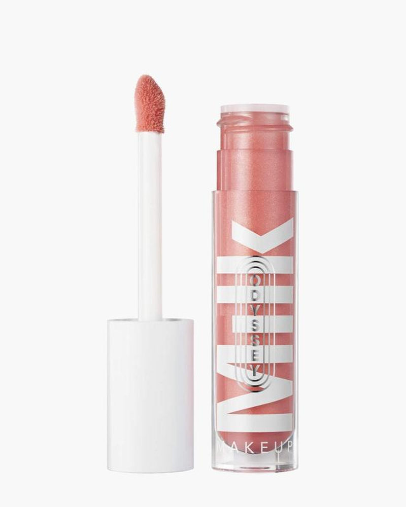 Milk Makeup Odyssey Lip Oil Gloss - 0.2 Oz - High-Shine Lip Gloss for Smoother, Fuller Lips - Long Lasting & Non Sticky - Sweet Vanilla Scent - Vegan Cruelty Free