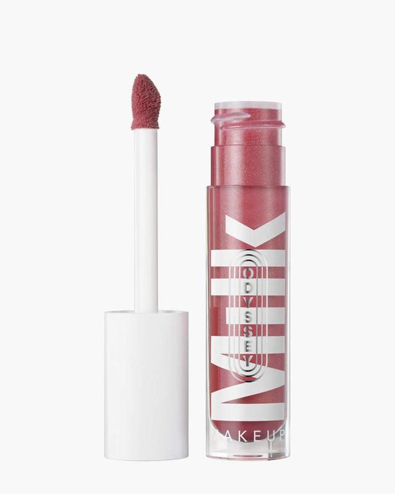 Milk Makeup Odyssey Lip Oil Gloss - 0.2 Oz - High-Shine Lip Gloss for Smoother, Fuller Lips - Long Lasting & Non Sticky - Sweet Vanilla Scent - Vegan Cruelty Free
