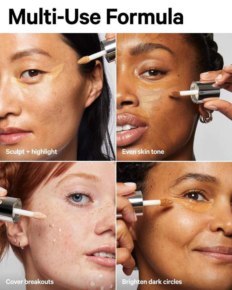 Milk Makeup Future Fluid All over Cream Concealer - 0.28 Fl Oz - Medium-To-Full Coverage - up to 12-Hour Wear - Crease-Proof Finish - Vegan, Cruelty Free