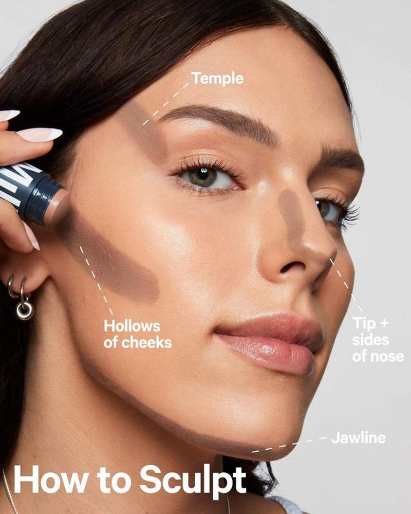 Milk Makeup Sculpt Stick, Cool-Toned Cream Contour Stick, Buildable, Blendable Color, 1,000+ Swipes per Stick, Non-Comedogenic, Vegan, Cruelty Free