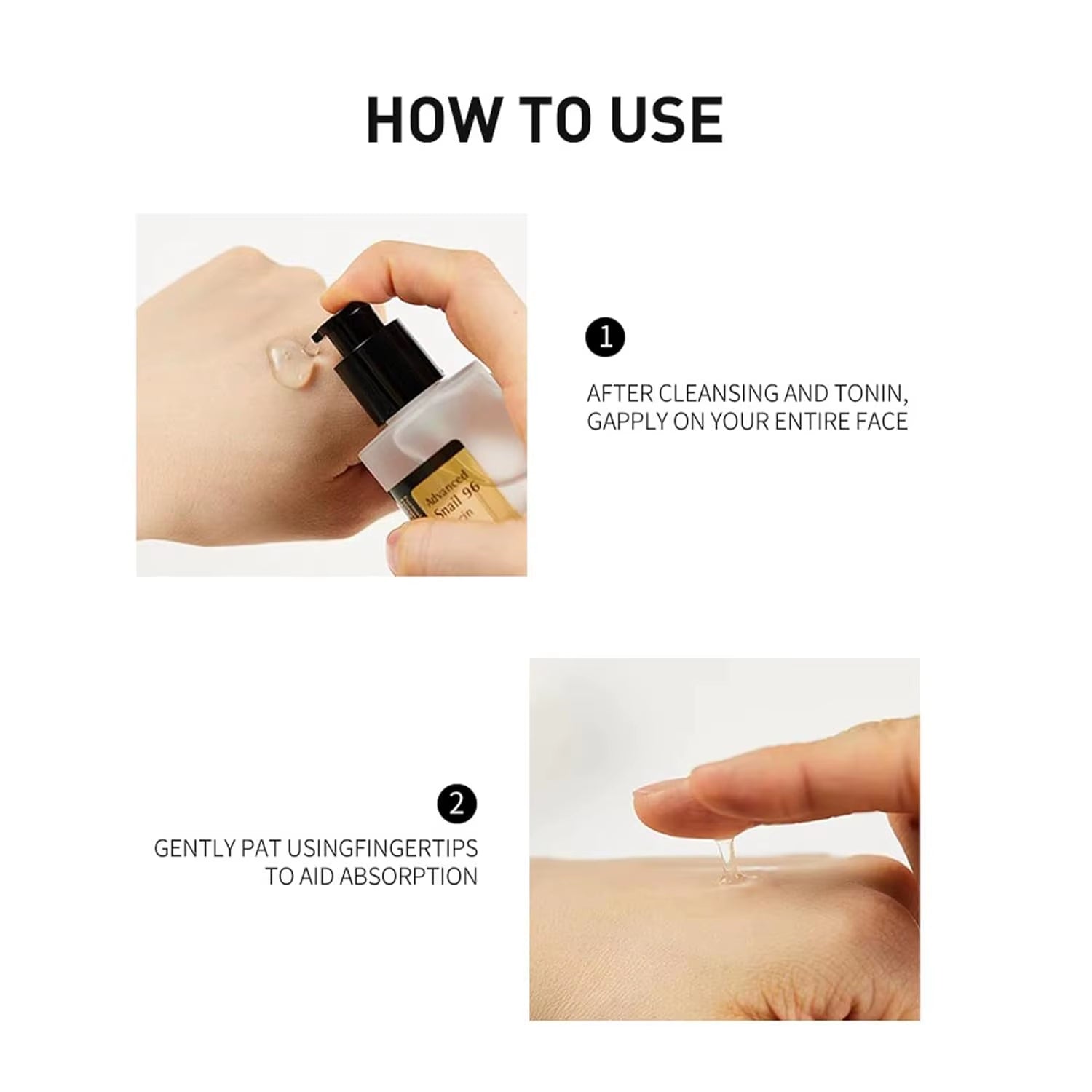 Advanced Snail Mucin 96% Power Repairing Essence for Dull and Damaged Skin, Anti-Aging & Discoloration Correcting(100Ml)