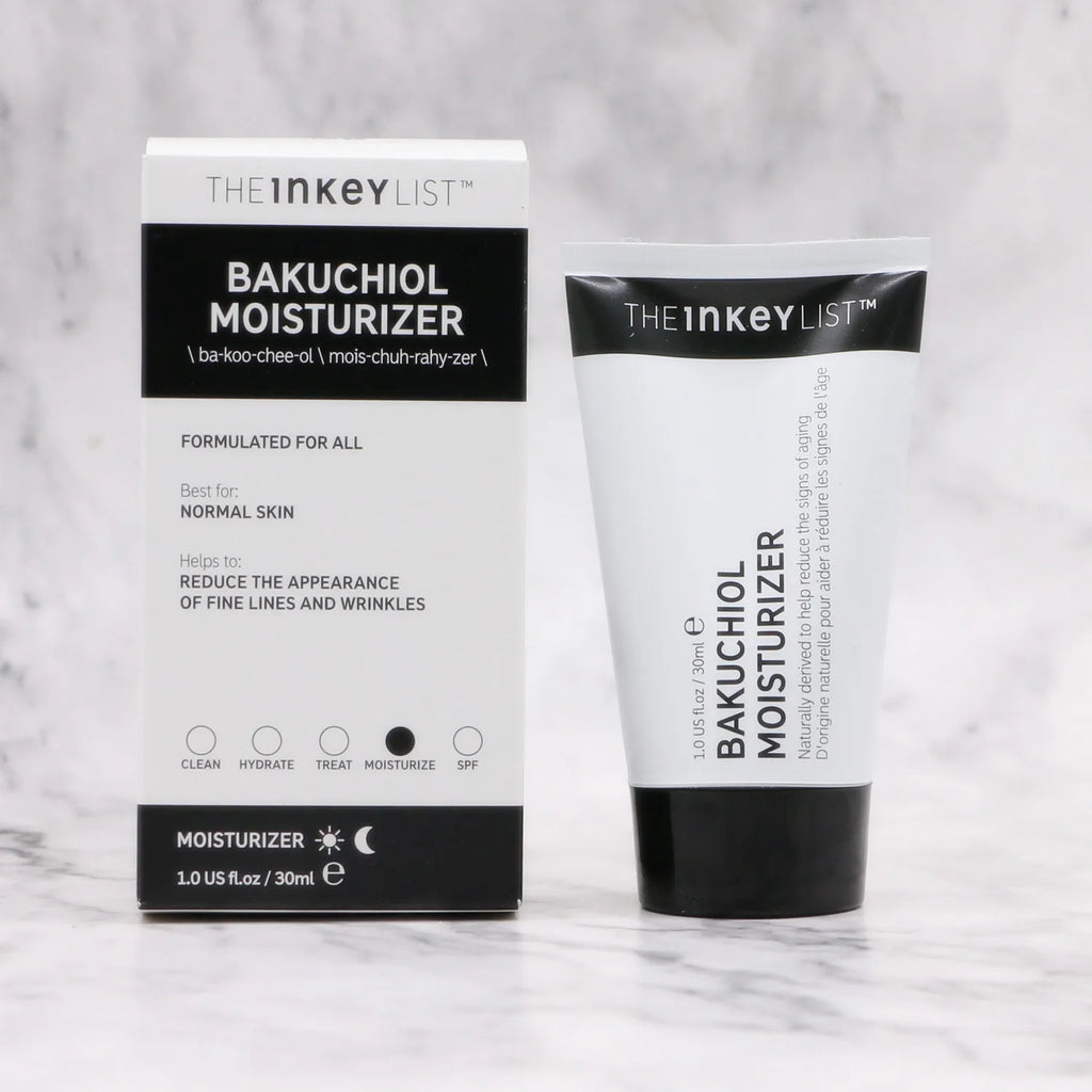 Original THEINKEYLIST the INKEY LIST BAKUCHIOL MOISTURIZER Reduce the APPEARANCE of FINE LINES and WRINKLES 30Ml