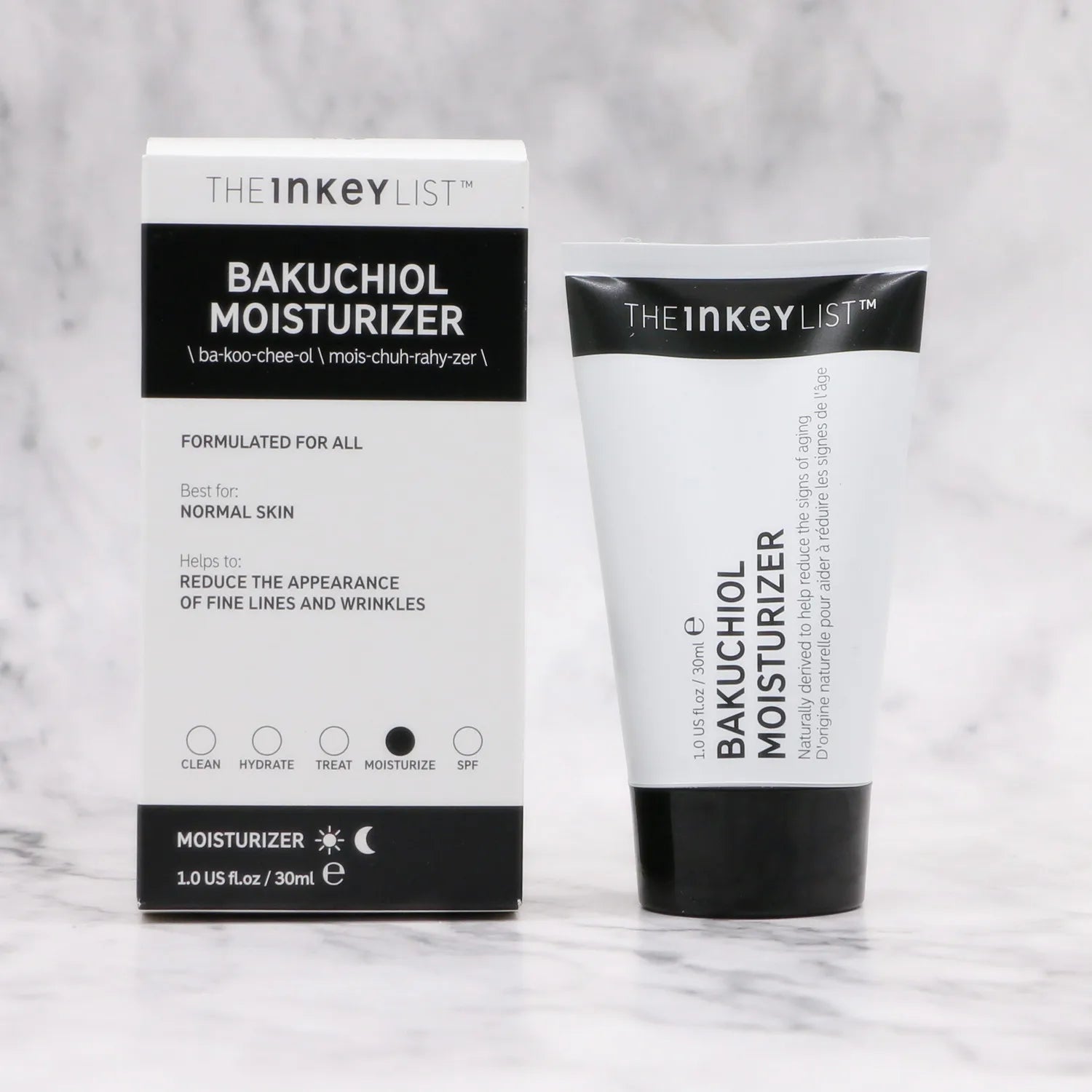 Original THEINKEYLIST the INKEY LIST BAKUCHIOL MOISTURIZER Reduce the APPEARANCE of FINE LINES and WRINKLES 30Ml